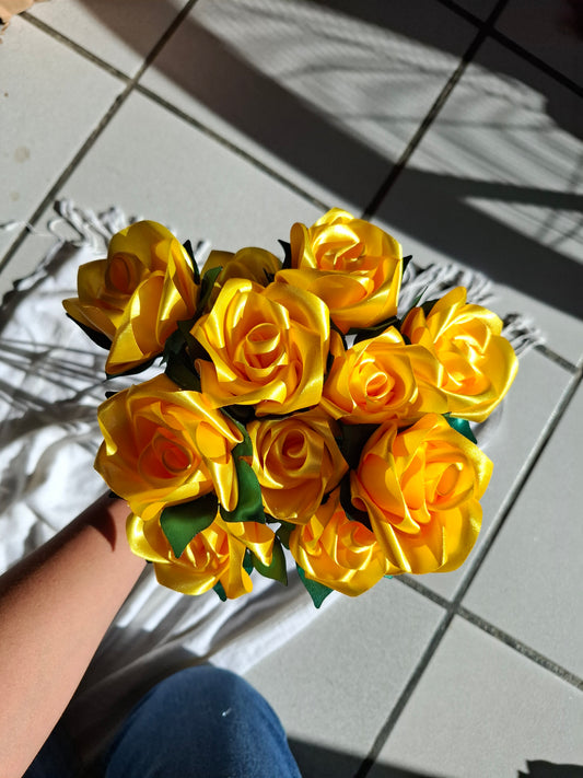 Amarillo - Rosa Eterna Premium (40 cm)