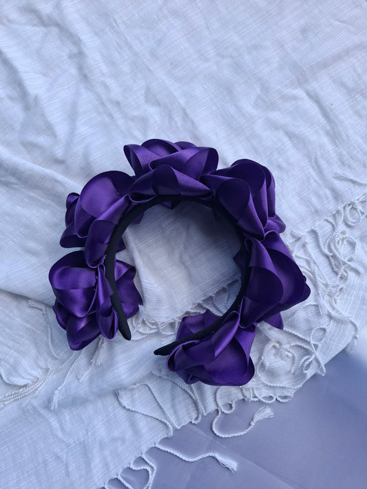 Diadema Artesanal de Rosas Grandes.