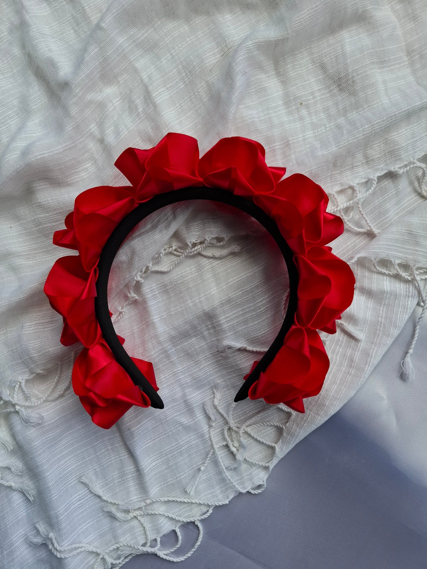 Diadema Artesanal de Rosas Chicas.
