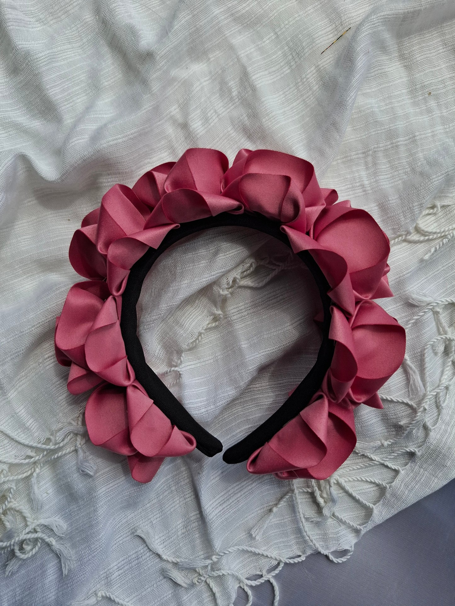 Diadema Artesanal de Rosas Chicas.