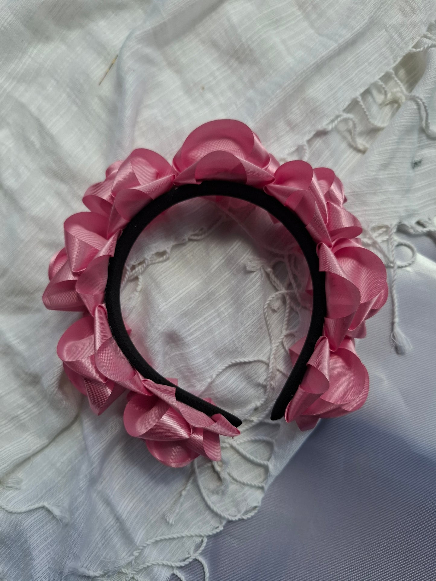 Diadema Artesanal de Rosas Chicas.
