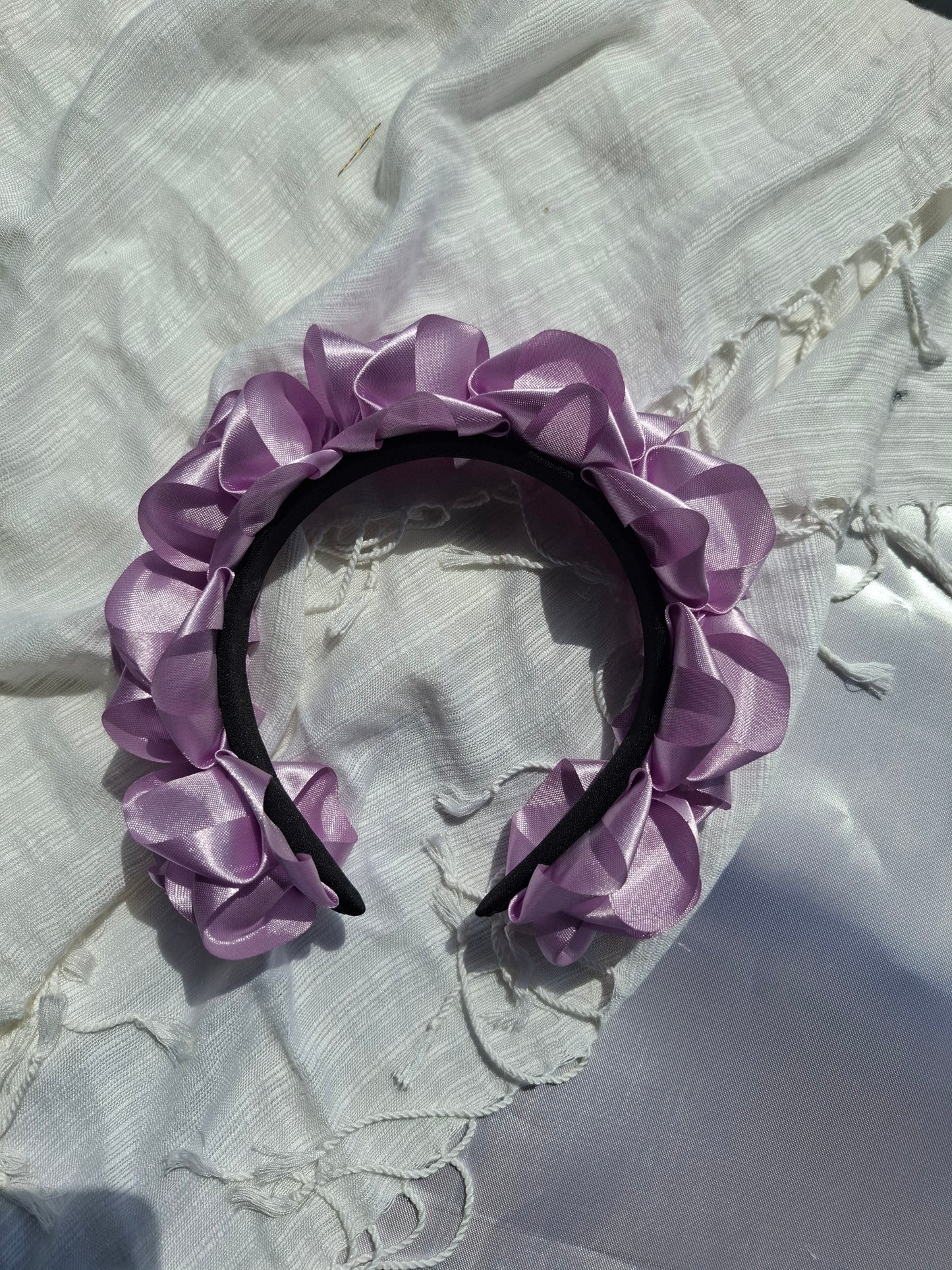 Diadema Artesanal de Rosas Chicas.