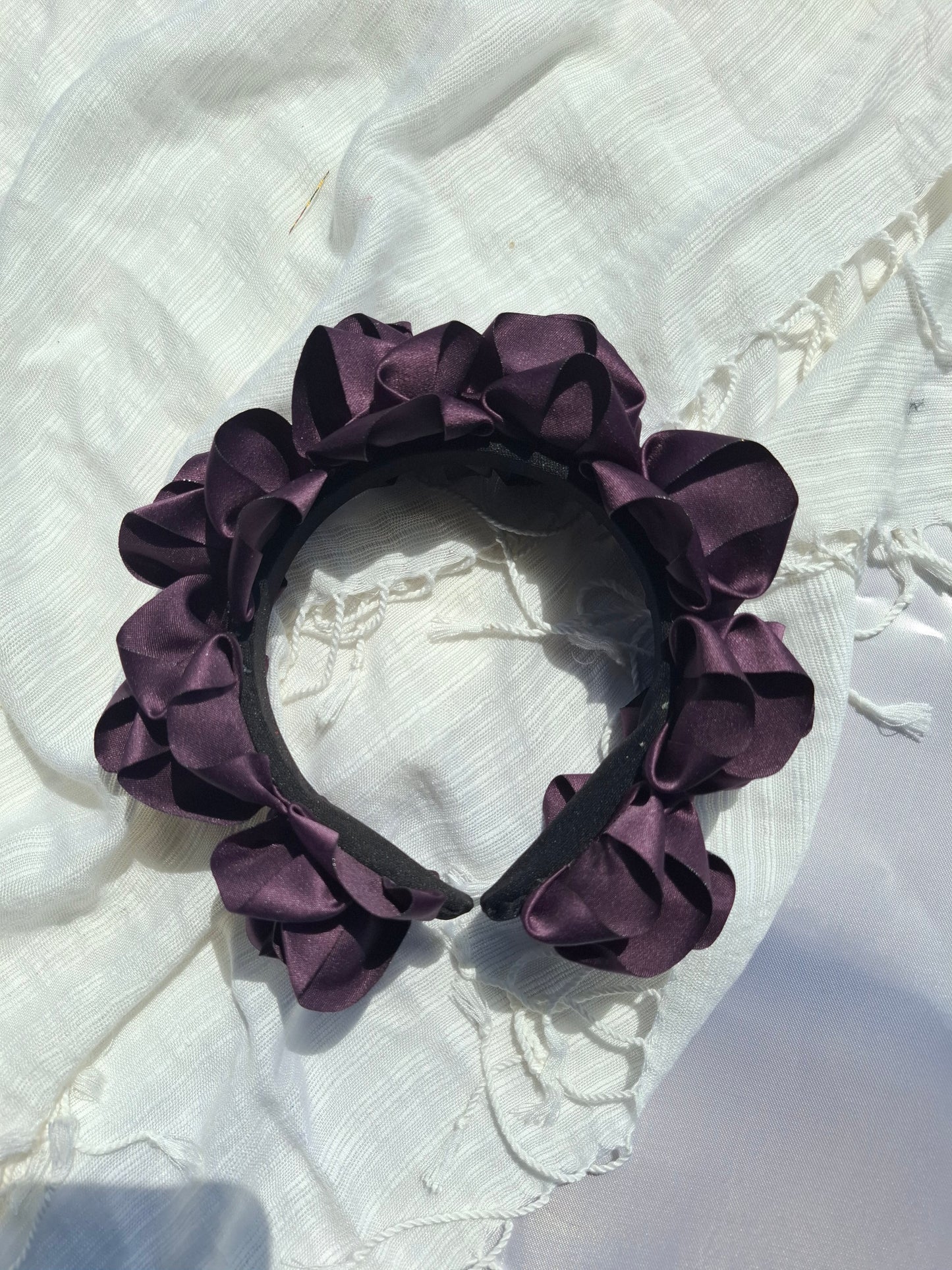 Diadema Artesanal de Rosas Chicas.