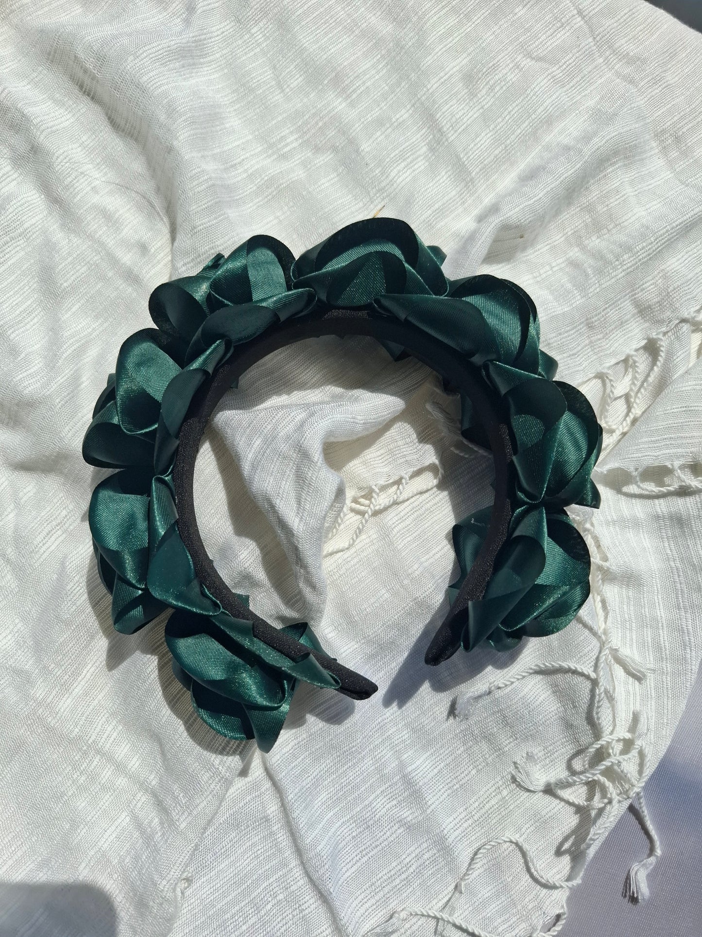 Diadema Artesanal de Rosas Chicas.