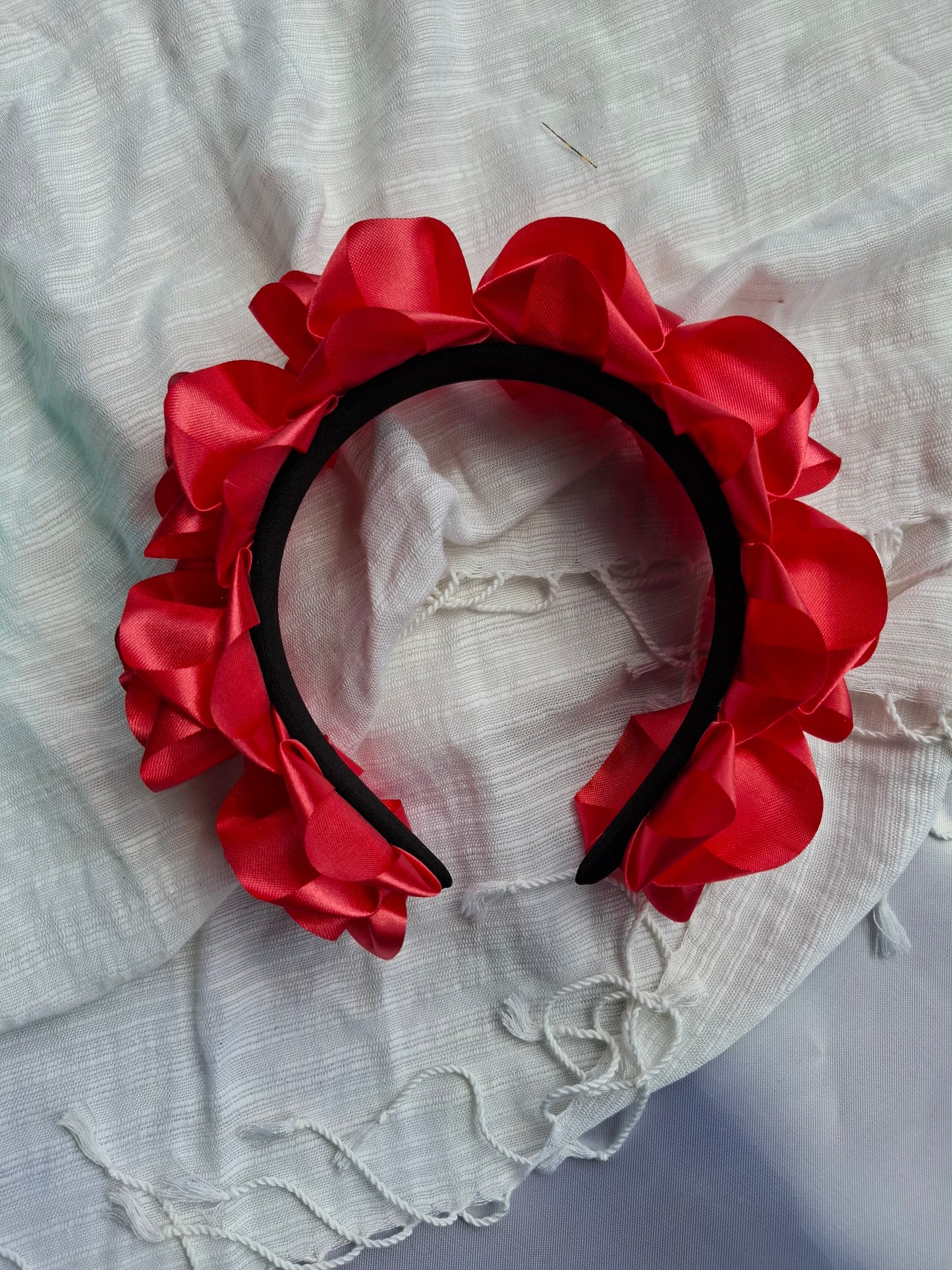 Diadema Artesanal de Rosas Chicas.