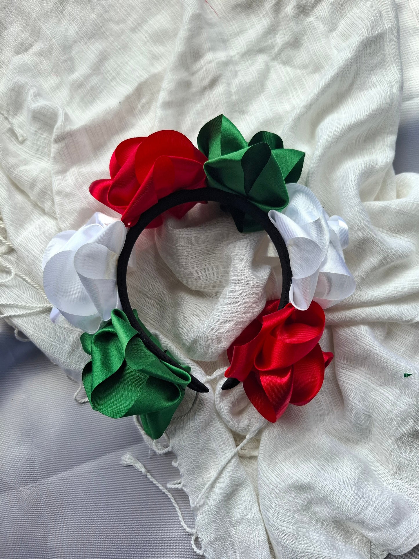Diadema patria  Artesanal Trenzada