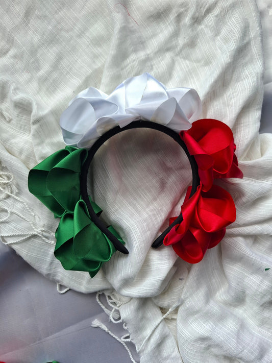 Diadema patria  Artesanal Rosas