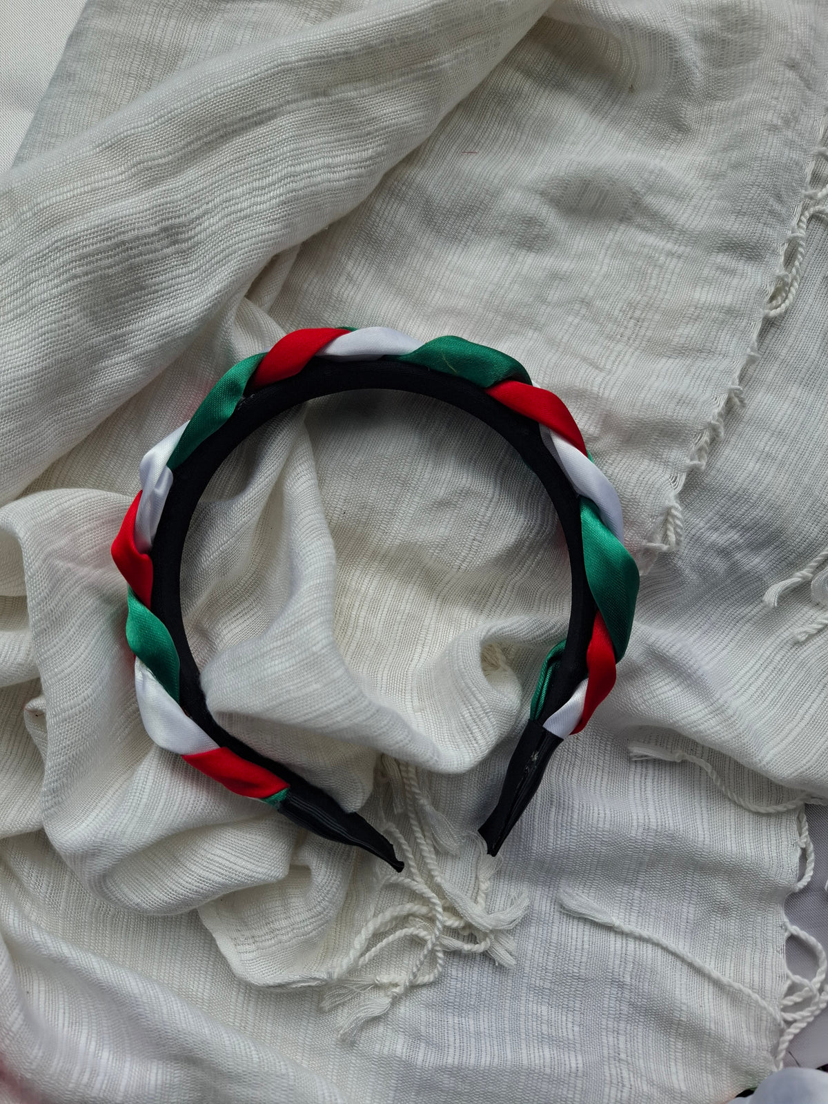 Diadema patria  Artesanal Trenzada