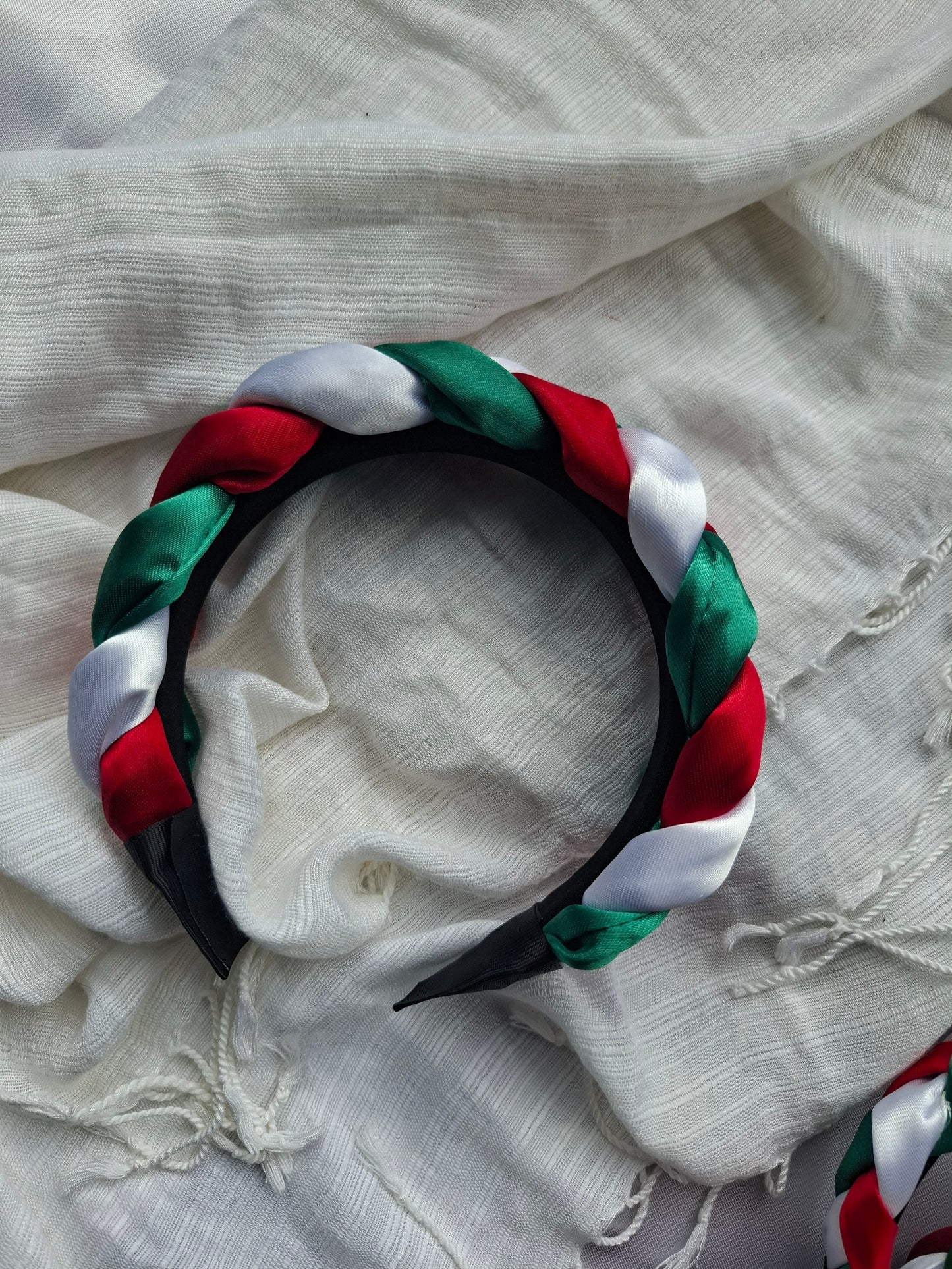 Diadema patria  Artesanal Trenzada