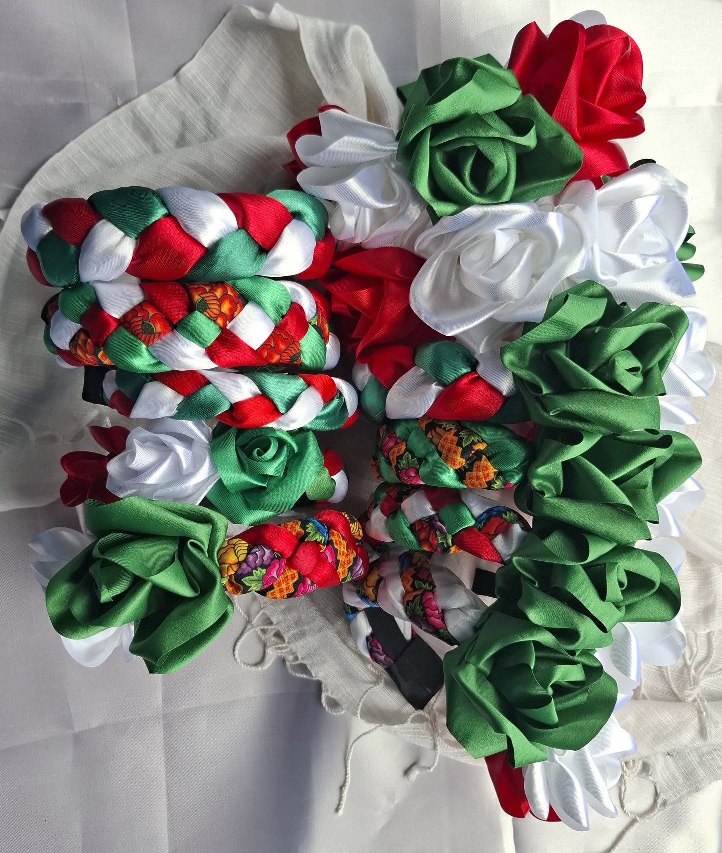 Diadema patria  Artesanal Rosas