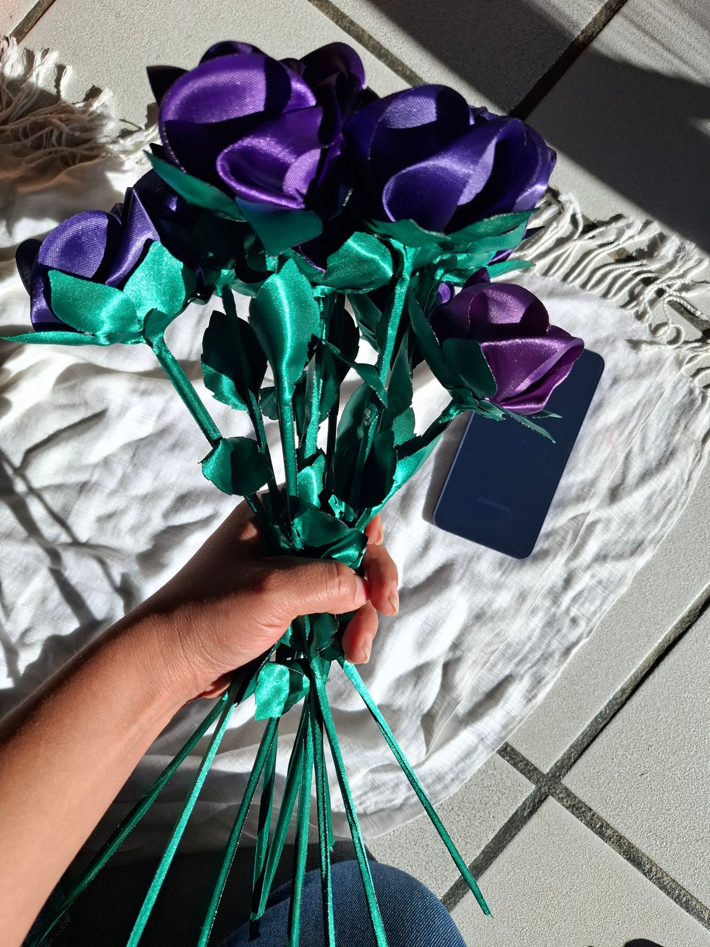 Morado - Rosa Eterna Premium (40 cm)