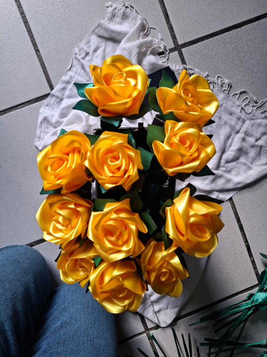 Amarillo - Rosa Eterna Premium (40 cm)