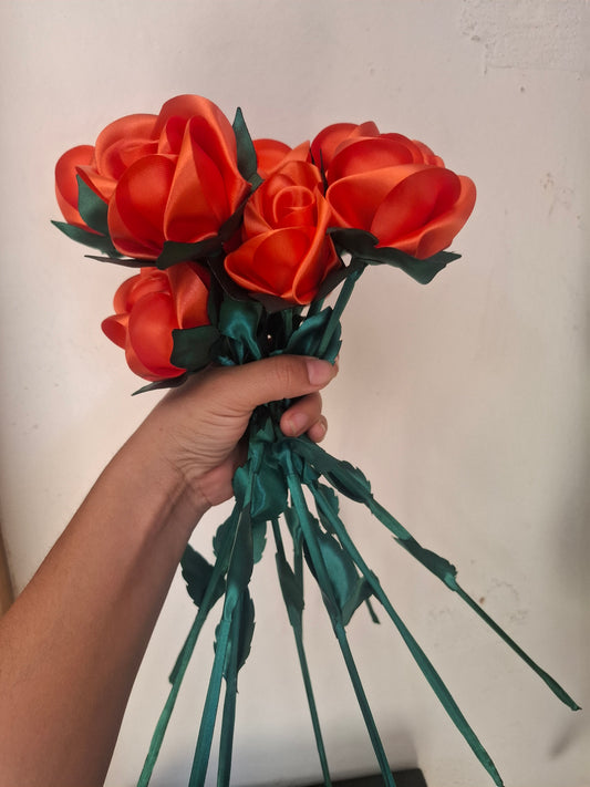 naranja- Rosa Eterna Premium (40 cm)